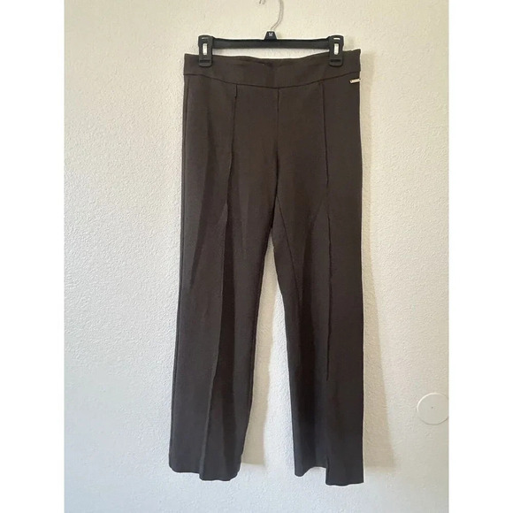tahari womens pants green size 4 zipper on the side flat front - Picture 4 of 12
